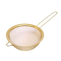 Magideal - Filtro De Harina, Colador De Alimentos Y Mango Resistente, Colador De Acero Inoxidable Para Pastas De Azúcar Tamizar Ingredientes Secos 10Cm