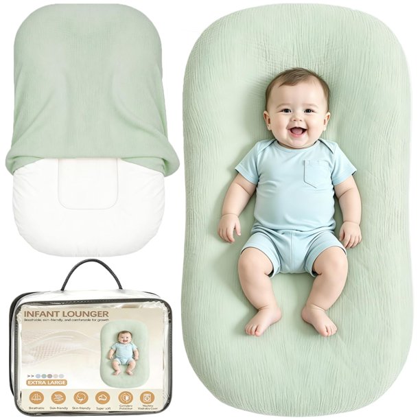 ZUKAMINI Cuna de Descanso para Bebé Extra Grande 94 cm x 48 cm de Algodón Muselina – Nuevo