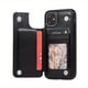 thumbnail image 1 of For IPhone 14 13 12 11 Pro Max XR XS Max SE 2022/2020 7 8 Plus Wallet Case With Card Holder, PU Leather Kickstand Card Slots Case, Double Magnetic Clasp And Durable Shockproof Cover, 1 of 3