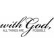 thumbnail image 1 of Decomural With God All Things Are Possible Bible WS-15147, 1 of 2