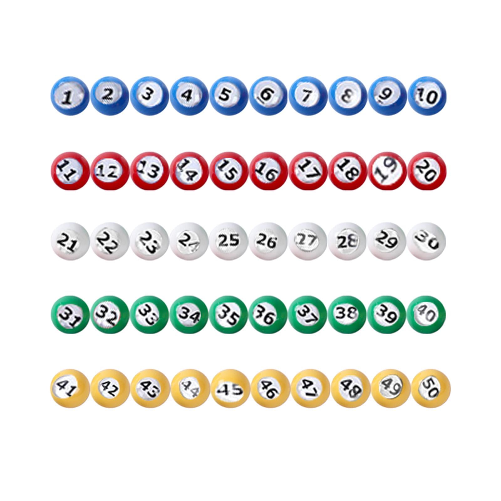 Bothyi - Bola De Bingo, Bola De Conteo Universal Duradera Para Fiestas Nocturnas, Juegos De Grupos Grandes De 1 A 50