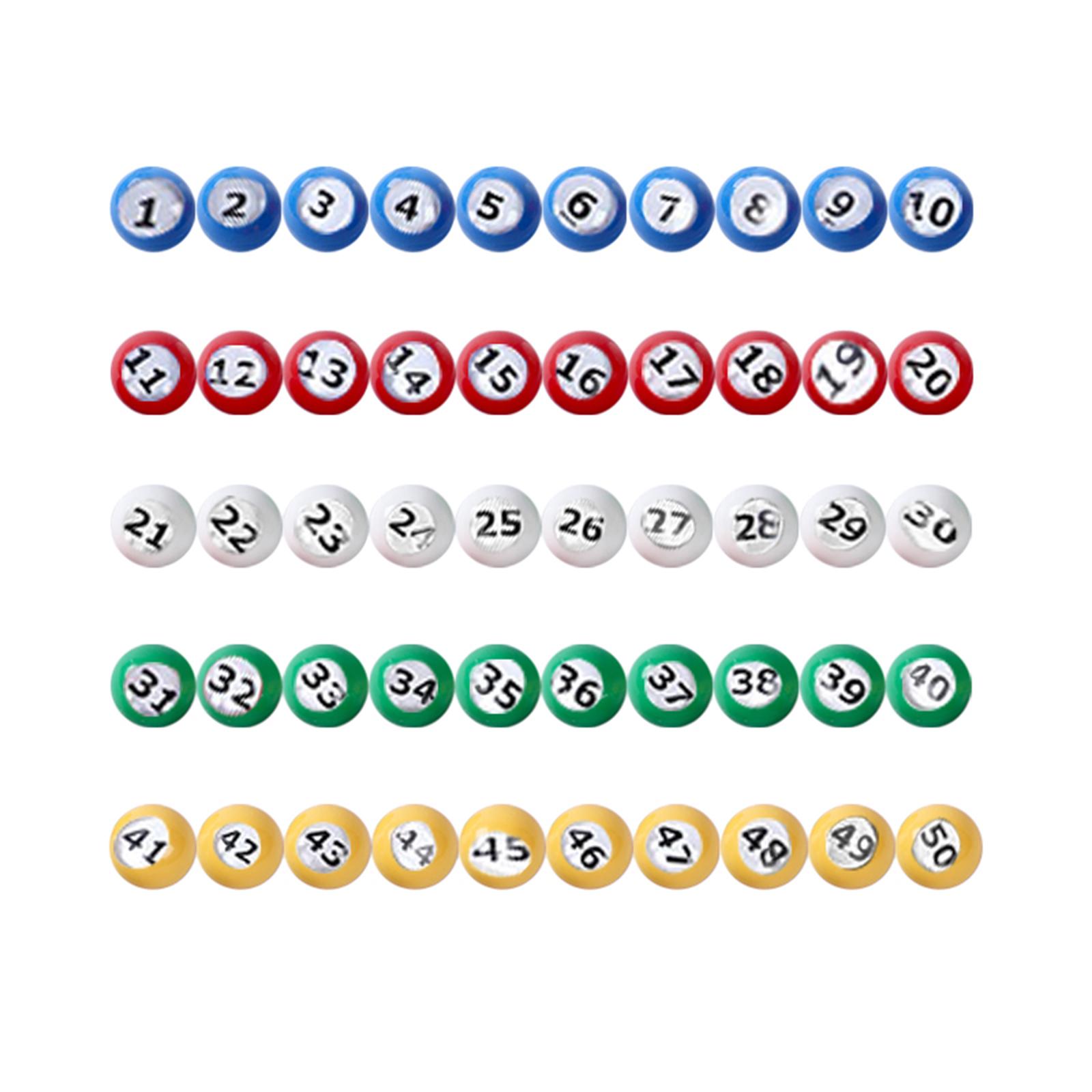 Bothyi - Bola De Bingo, Bola De Conteo Universal Duradera Para Fiestas Nocturnas, Juegos De Grupos Grandes De 1 A 50