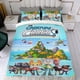 thumbnail image 4 of Los Casos de las Criaturas Conjunto de sábanas temático, trío de piezas, cómodo y amigable con la piel, diseño único, regalo de decoración para el hogar para familiares, amigos y fans,135cm *200cm, 4 of 6