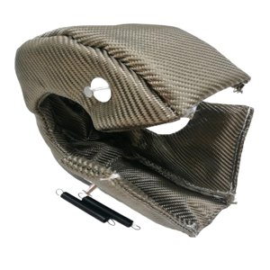 Ioensy - Cubierta De Turbocompresor, Envoltura De Fibra De Repuesto, Manta De Turbocompresor, Cubierta De Protección Térmica, 19X19X8Cm Para T4