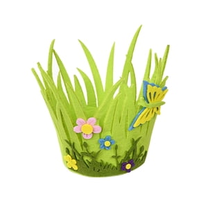 Bothyi - Encantadora Canasta De Huevos De Pascua De Fieltro No Tejido, Bolsa De Regalos, Mariposa De Adorno De Pascua