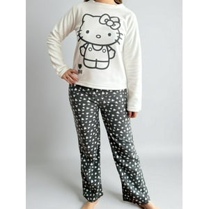 Pijama Micropolar Mujer Hello Kitty Beige S