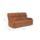 thumbnail image 4 of Sofá 3 Cuerpos Reclinable Moderno Matheus Café Vs8070sbr, 4 of 10