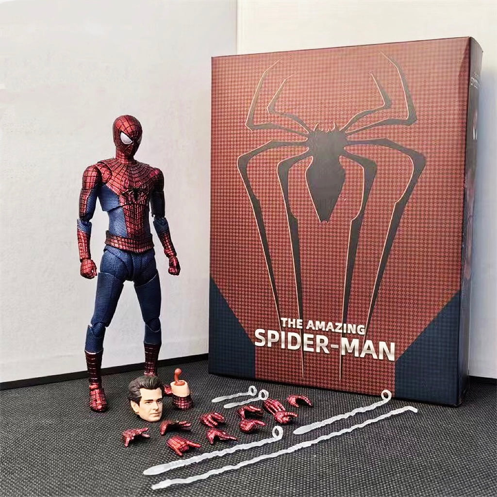 Unbranded - Figura De Acción Totalmente Articulada The Amazing Spider-m Andrew Garfield, Cabeza Y Manos Intercambiables, Set En Caja Regalo