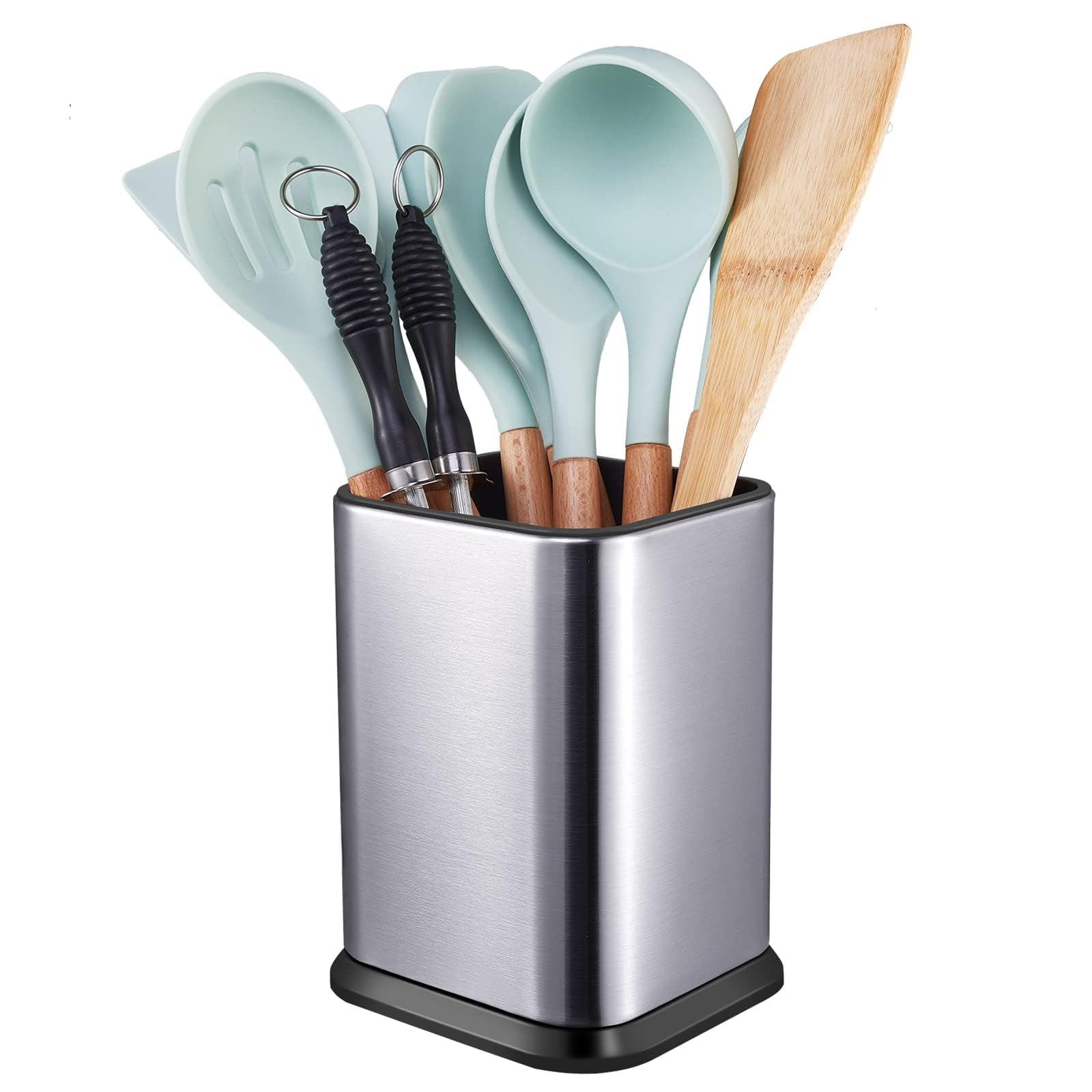 Soporte Para Utensilios De Cocina Redcall De Acero Inoxidable Plateado