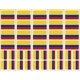 thumbnail image 1 of Tatuajes Temporales PremiumTT Pack de 40 – Bandera de Colombia, 1 of 4