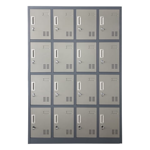 Prochef - Locker Casillero Metálico 4 Cuerpos 16 Puertas