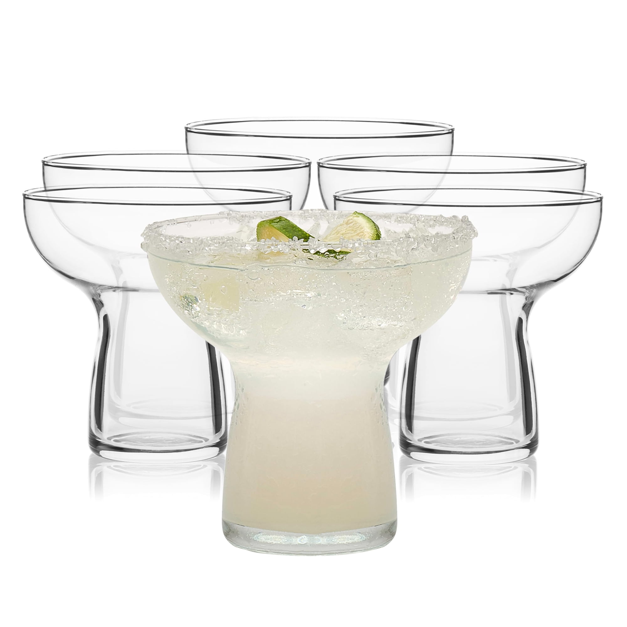 Juego De 6 Vasos Elegantes Libbey De Margarita Glasses, Sin Tallo, 300 Ml
