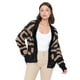 thumbnail image 1 of Cardigán Mujer Lurex Print Café Corona, 1 of 5