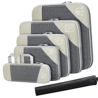 Bothyi - Cubos De Compresión Expansible Para Maletas De Viaje Mochila Mujer Hombre Beige Blanco