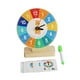 thumbnail image 4 of Reloj De Madera Juguete Enseñanza Relojes Para Niños Para Jardín De Infantes Para 3 4 5 Años Eléctrico, 4 of 5