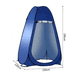 thumbnail image 2 of Carpa 1 Persona Carpa Baño Belug Camping Vestidor Portátil azul, 2 of 3