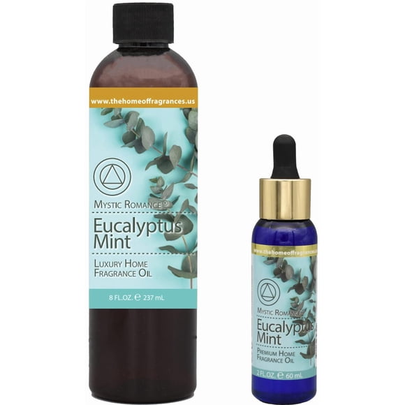 Set De Aceites Aromáticos Eucalipto Y Menta 60 Ml Y 240 Ml