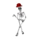 thumbnail image 3 of Broche De Halloween Pin De Halloween Accesorios Para Mujeres Hombres Broche De Esqueleto Sombrero Rojo, 3 of 5