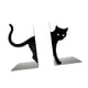 thumbnail image 3 of Sujetalibros De Gato, Escultura De Gato Negro, Soporte De Libros De Metal Para El Escritorio Del Hogar, Sala De Estar B, 3 of 5