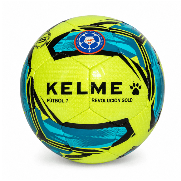 Balón Fútbol 7 Kelme Revolución Gold N°5 Bote Bajo Verde