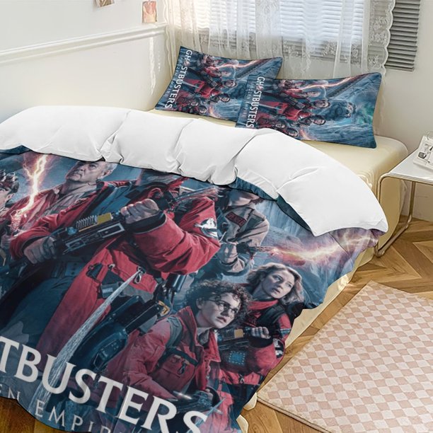 Ice Frozen GHOSTBUSTERS Comforter Set Soft 3 Pcs Twin Bedding Sets Thicken for All Season