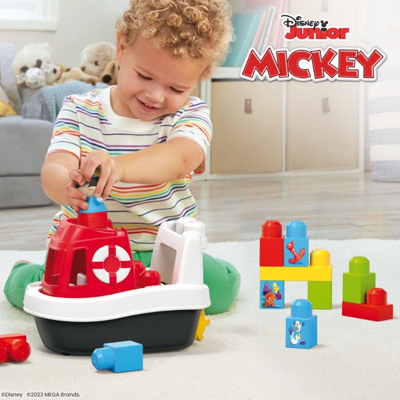 Mega Bloks - Juguete De Construcción Clásico Bote De Mickey