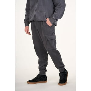 Polemic - Pantalon Jogger Cargo Franela Gris Acero Wi4702