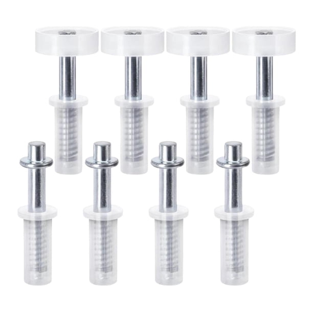 Kit De Herrajes Para Puertas Plegables Con Pivote Superior Y Rueda Guía Para Tiendas, Oficinas Y Armarios, 8 Piezas