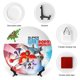 thumbnail image 3 of Super Giant Robot Brothers Plato decorativo de porcelana fina (bone china), plato decorativo de cerámica para hogar, oficina, soporte de pared, platos decorativos para dormitorio - 6 pulgadas (15 cm), 3 of 6