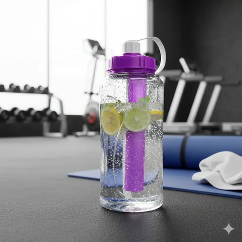 Botella Deportiva con Contenedor de Hielo 2L Reyplast Bio Life