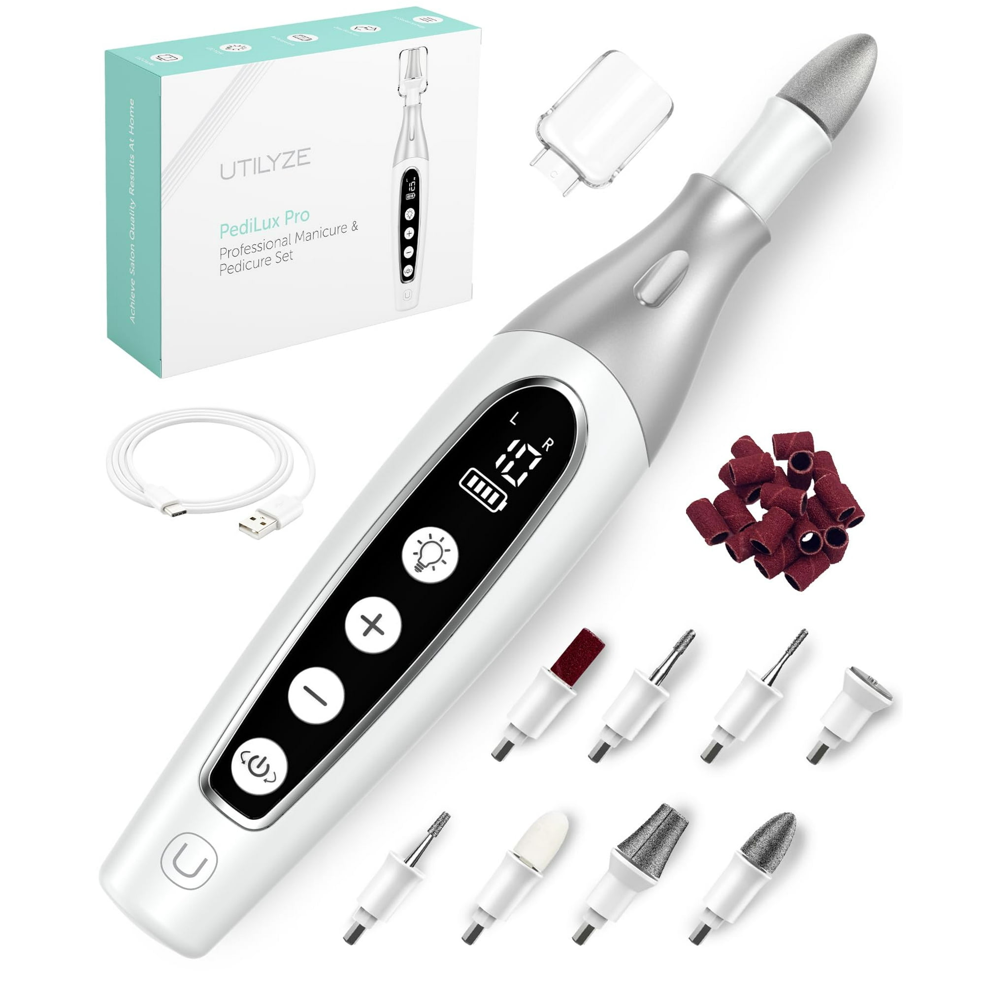Kit De Manicura Y Pedicura Utilyze Pedilux Pro Set De Taladros Para Uñas