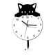 thumbnail image 5 of Reloj de pared con forma de gato, decoración del hogar, regalos de cumpleaños, reloj colgante de acrílico, reloj de pared moderno, silencioso para dor, 5 of 5