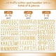 thumbnail image 3 of Phinus 6 Sheet 3D Gold Puffy Letter and Number Stickers, 1 Inch, 3 of 3