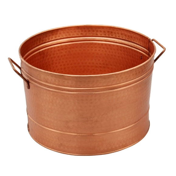 Tina Benzara HGM008 con patrón martillado, cobre galvanizado, 4 L