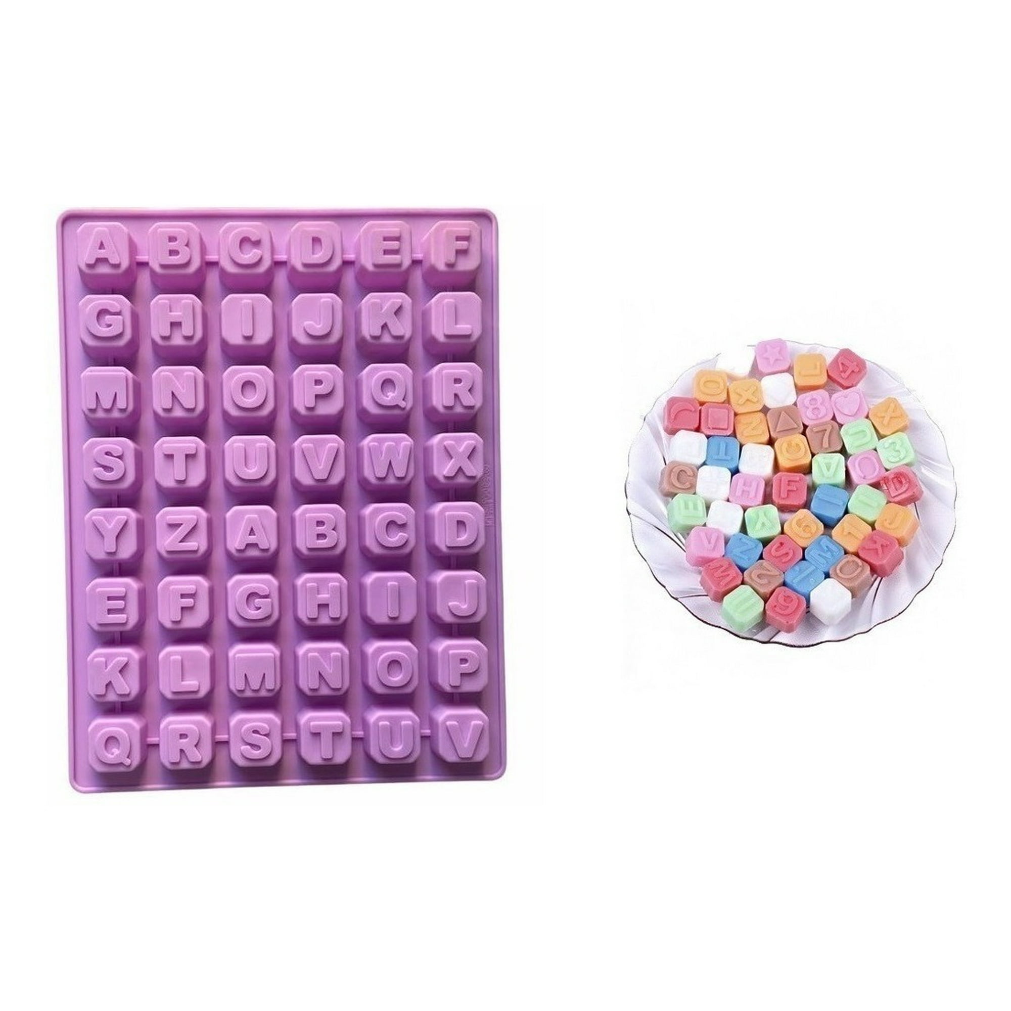 Genérico - Moldes De Silicona Letras Molde Silicona Letras Abecedario