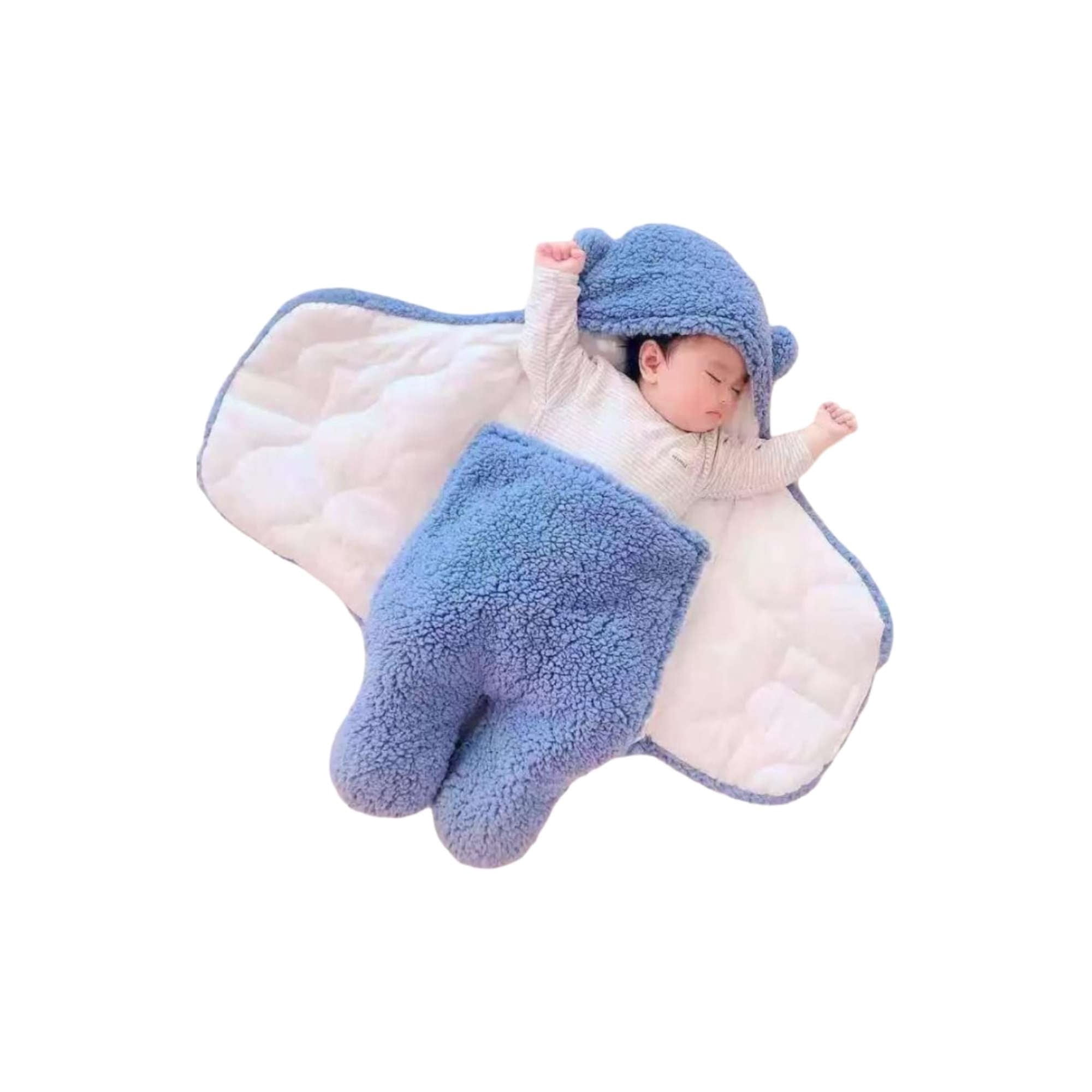 Mylhogar - Saco De Bebé Osito Talla 6 Azul