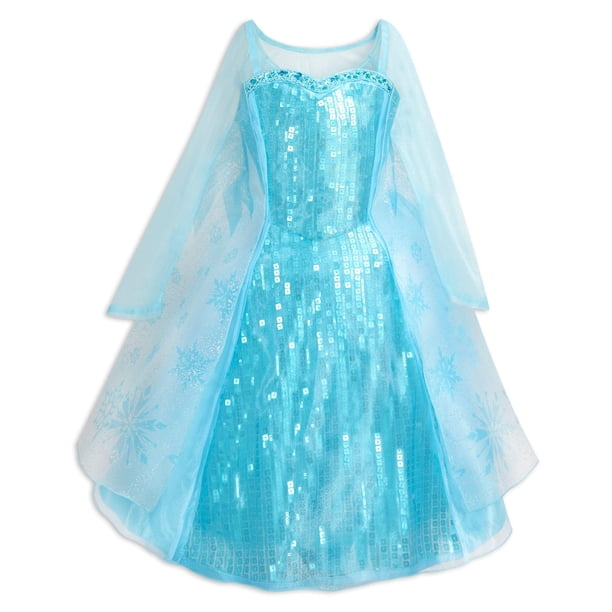 DISNEY STORE Disfraz oficial de la princesa Elsa para Halloween para niñas - Vestidos de princesas Disney para niñas - Ropa de disfraces para juego de simulación - Disfraz de Frozen - Talla 4