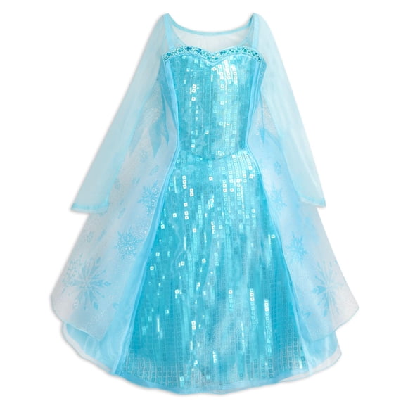 DISNEY STORE Disfraz oficial de la princesa Elsa para Halloween para niñas - Vestidos de princesas Disney para niñas - Ropa de disfraces para juego de simulación - Disfraz de Frozen - Talla 4