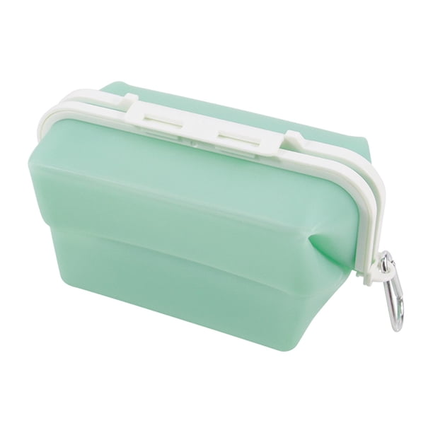 Contenedor de almacenamiento de alimentos, bolsas con cierre, gran capacidad, ajustable, fácil de limpiar, almacenamiento, mantenimiento fresco, funda Azul