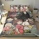thumbnail image 1 of Studio Ghibli Conjunto de sábanas temático, trío de piezas, cómodo y amigable con la piel, diseño único, regalo de decoración para el hogar para familiares, amigos y fans, 90 cm * 190 cm, 1 of 6