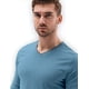thumbnail image 2 of Polera Hombre Manga Corta Cuello V Azul Talla L, 2 of 3