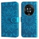 thumbnail image 5 of Funda tipo cartera FOXDOCK para Honor Magic 4 Pro , diseño girasol en relieve, cuero PU, cierre magnético, soporte y tarjetero, 5 of 5