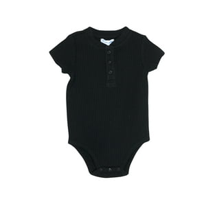 Pumucki - Body Acanalado Negro Talla 9-12 Meses