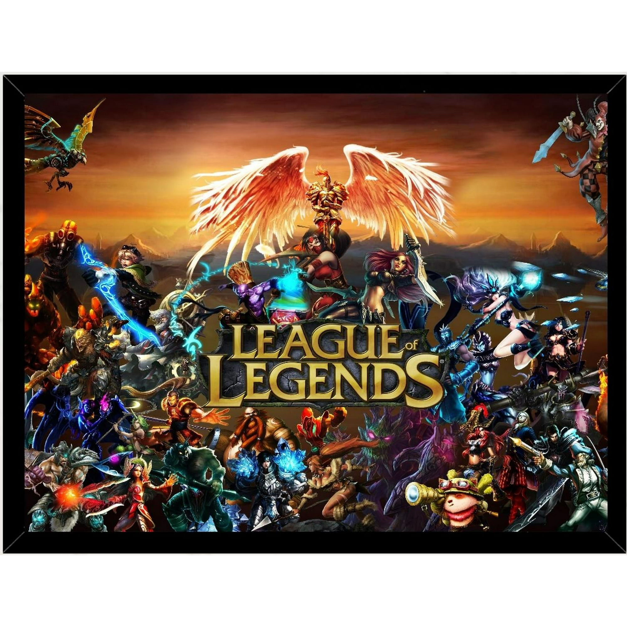Genérico - Cuadro Decorativo League Of Legends Medidas 30x40 Cm