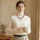 thumbnail image 4 of REGALWOVEN 1 Pc Collar de Bufanda Duradero con Encanto Ajustable Choker Declaración para Mujeres Naranja Azul Blanco, 4 of 5