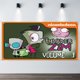 thumbnail image 2 of Invasor Zim Fondo Temático Pancarta Suministros de Decoración para Fiesta de Cumpleaños, Decoración de Fondo de Fiesta Personalizado,150x90cm, 2 of 6