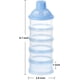 thumbnail image 2 of Dispensador de fórmula portátil, contenedor para leche en polvo, latas de leche, caja de almacenamiento para refrigerios, para viajes y actividades al aire libre, 4 capas, sin BPA (paquete de 2), 2 of 7