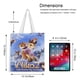 thumbnail image 5 of Niko Movie Bolso de tela con estampado de lienzo para mujer, bolsa de compras reutilizable y estética, con cremallera interior, regalo para mujer,40*40cm., 5 of 6