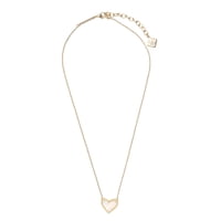 Collar Desconocida Kendra Scott Ari Heart Gold Pendant Necklace In Dichroic Glass