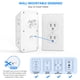thumbnail image 5 of Extensor de enchufe, protector contra sobretensiones JCBlaon, 6 salidas y 4 puertos USB, 5 of 7